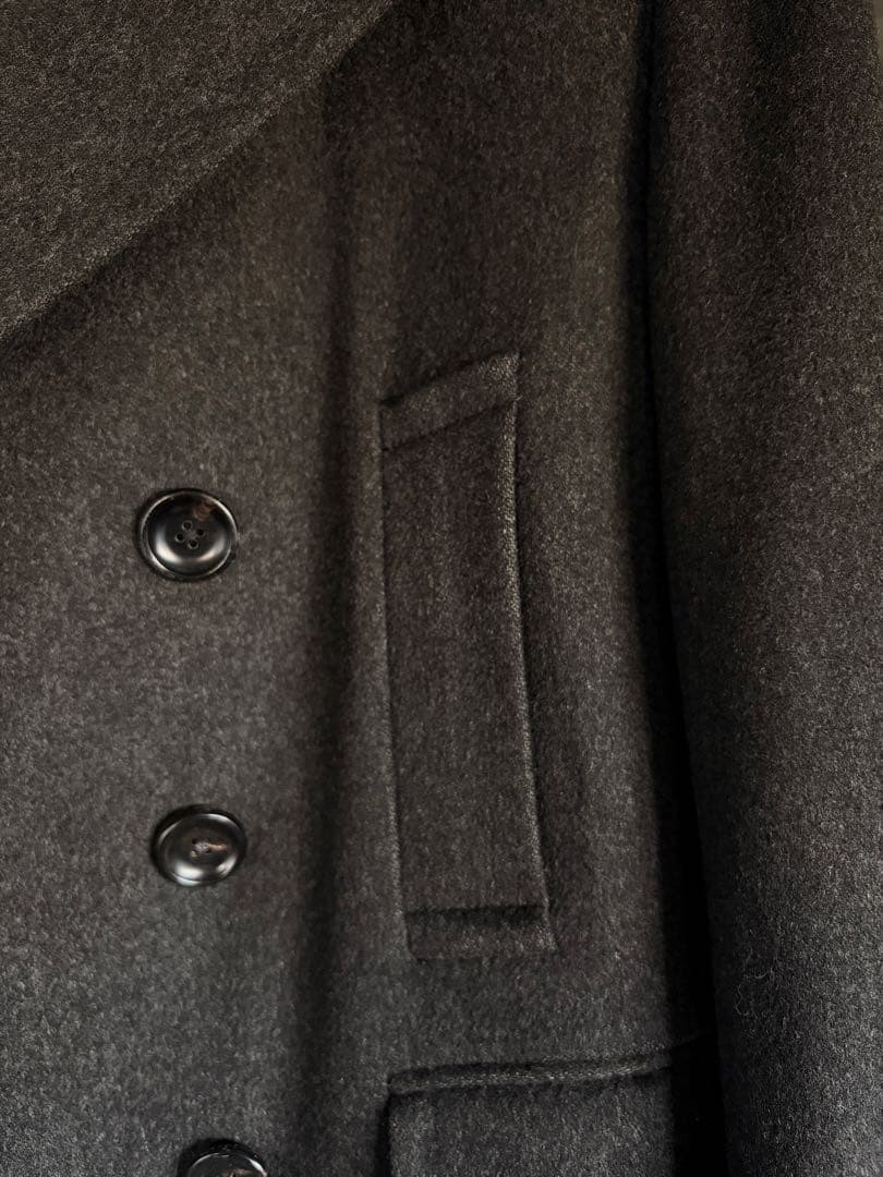 dunhill ダンヒル カシミア混 ピーコート 50 L グレー系
