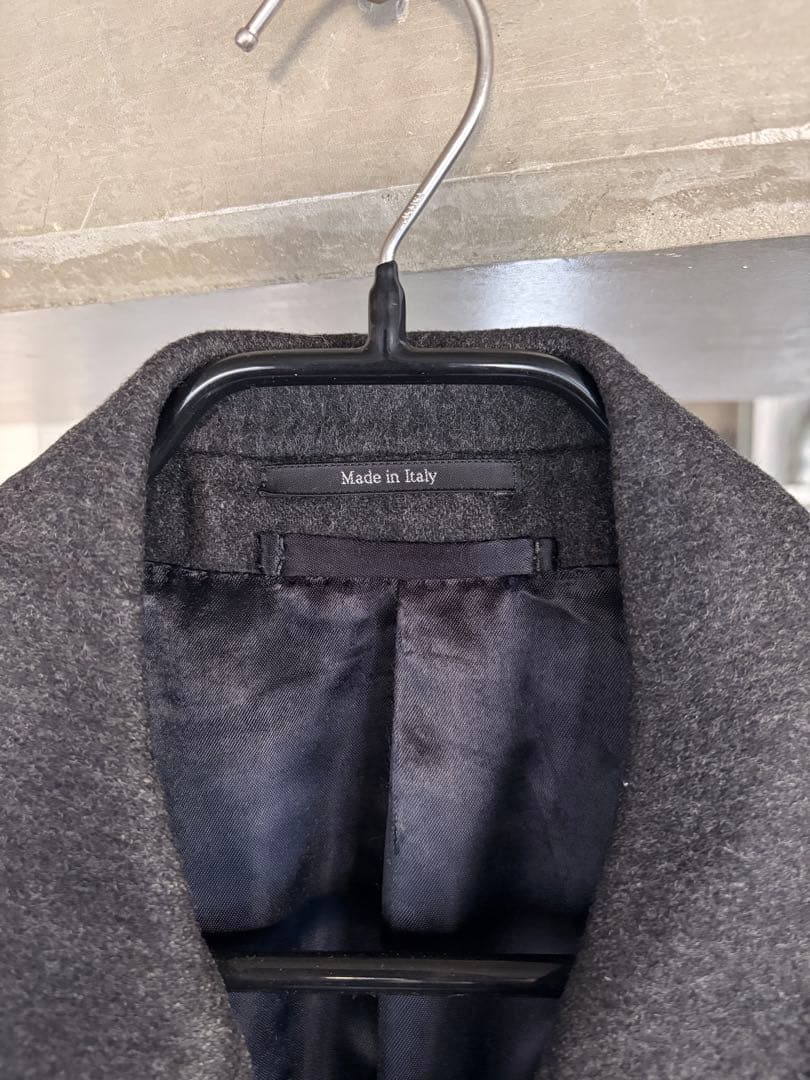 dunhill ダンヒル カシミア混 ピーコート 50 L グレー系