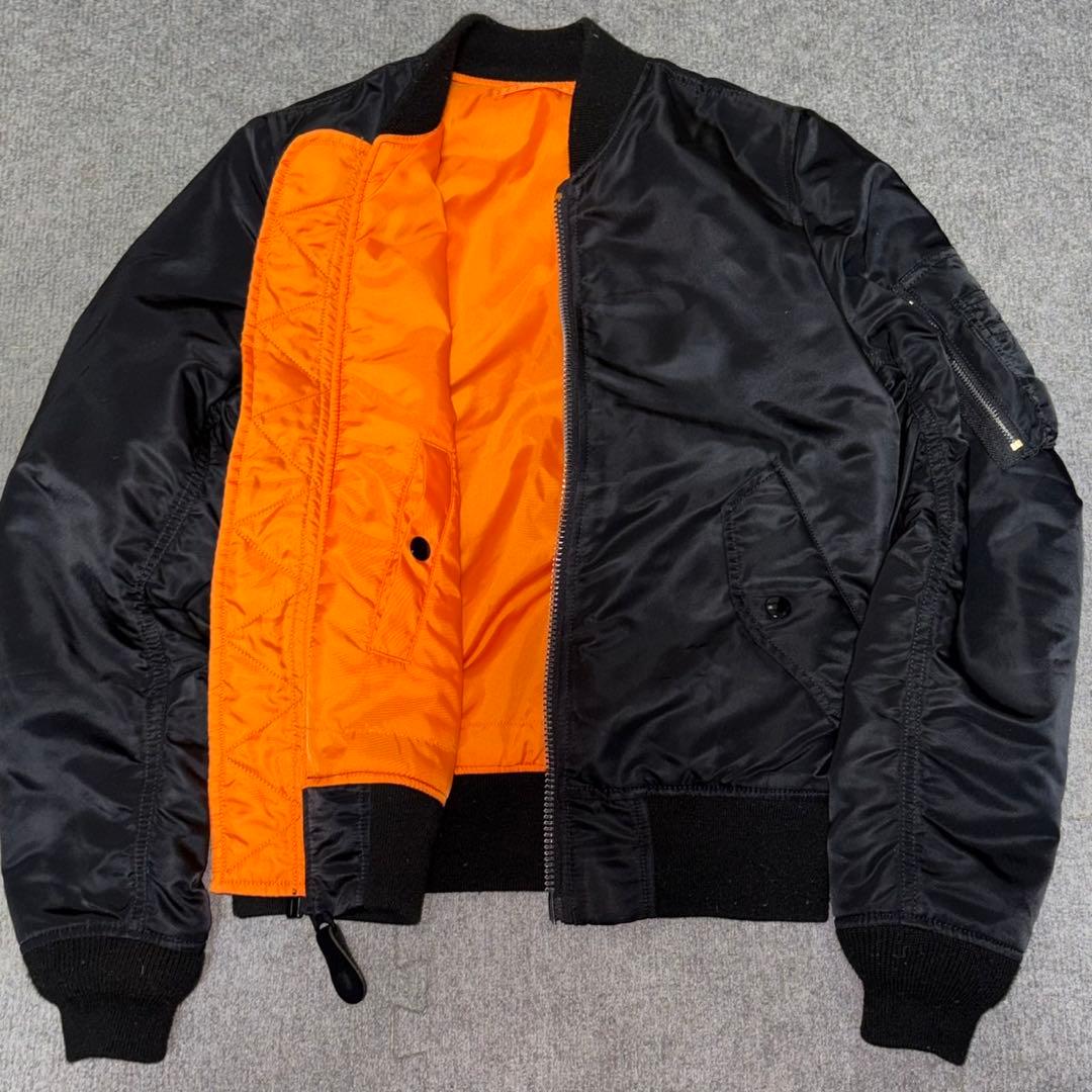 【極美品✨】【希少XL】ALPHA INDUSTRIE ma-1 ブラック XL