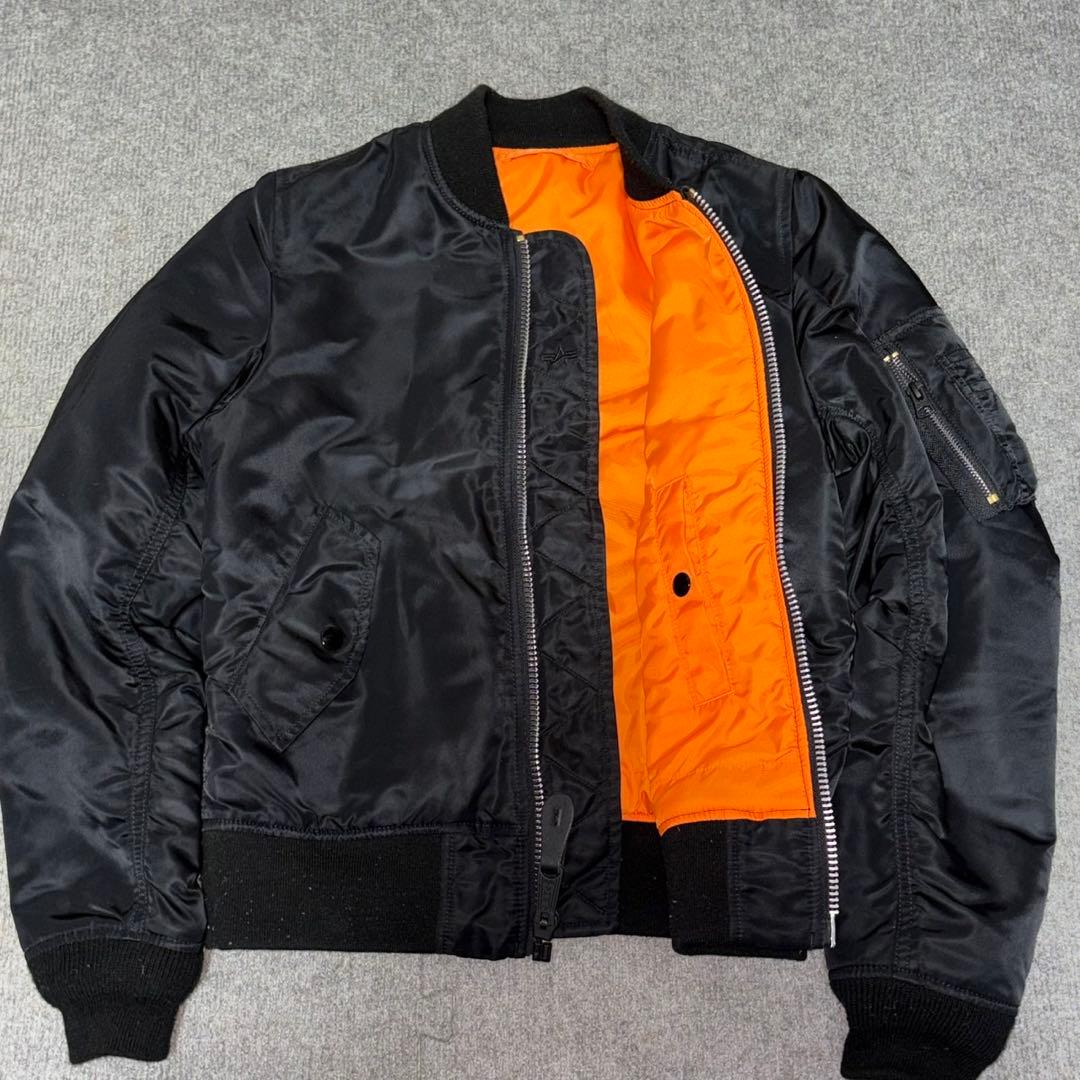 【極美品✨】【希少XL】ALPHA INDUSTRIE ma-1 ブラック XL