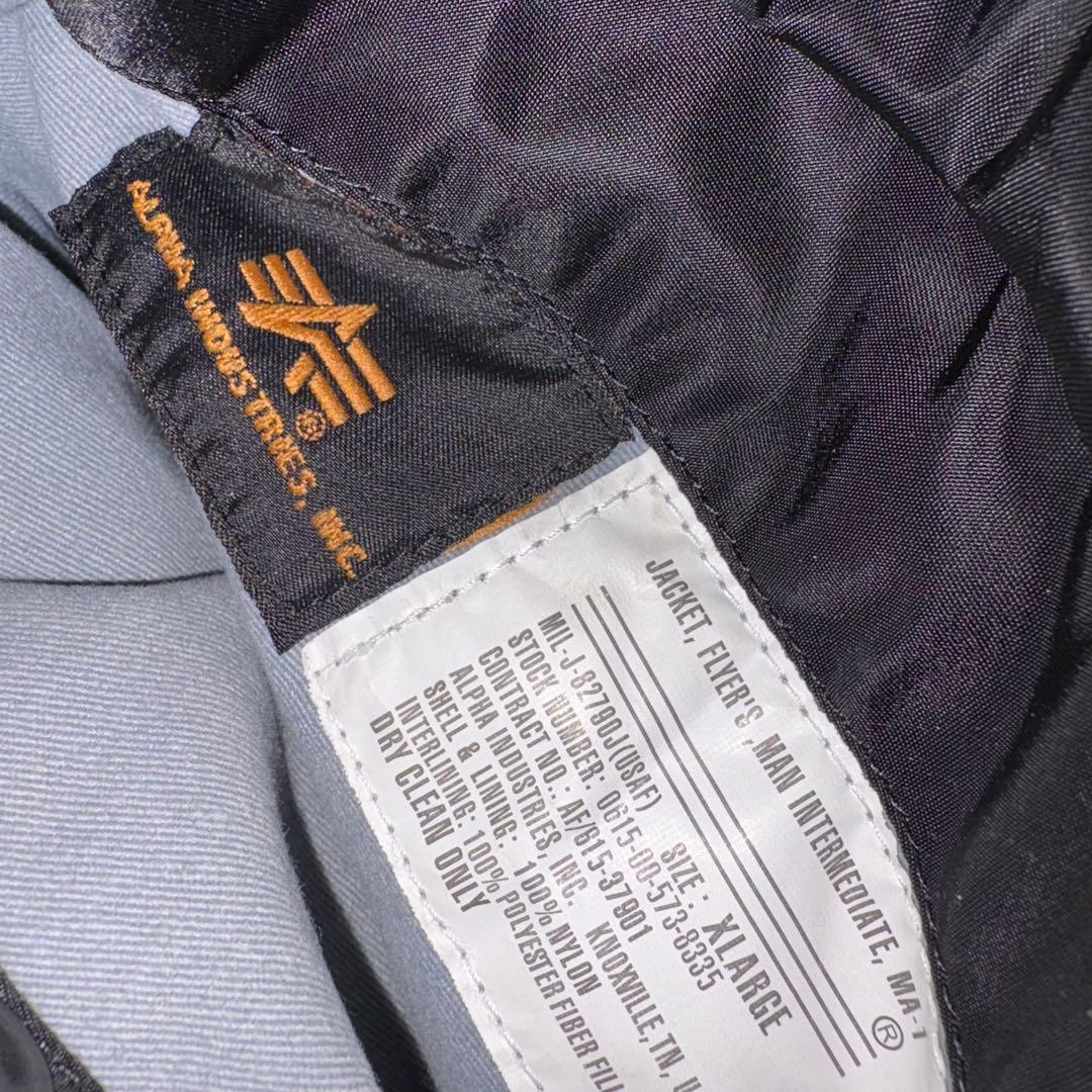 【極美品✨】【希少XL】ALPHA INDUSTRIE ma-1 ブラック XL