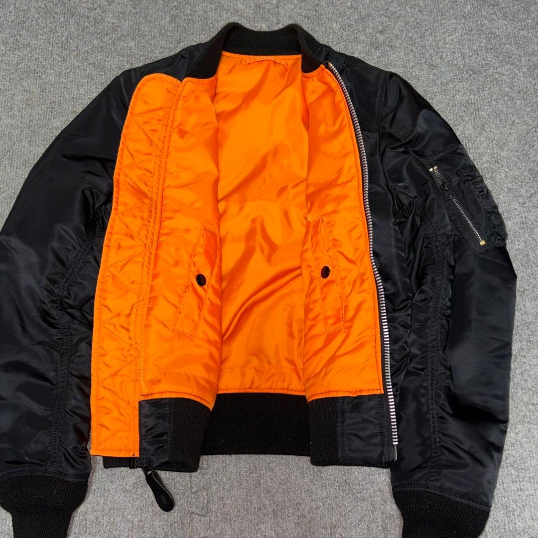 【極美品✨】【希少XL】ALPHA INDUSTRIE ma-1 ブラック XL