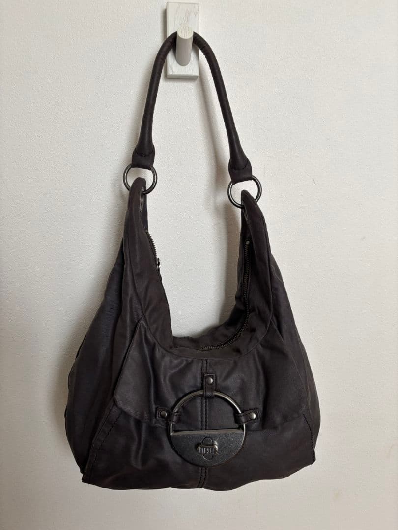 DIESEL archive l logo ショルダーバッグ Y2K