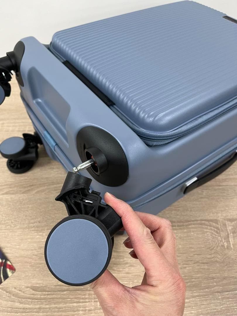 ブライテック BRO-18 機内持ち込み ストーンブルー　ストッパー付き