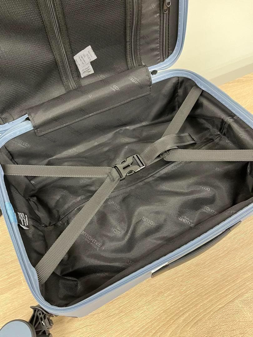 ブライテック BRO-18 機内持ち込み ストーンブルー　ストッパー付き