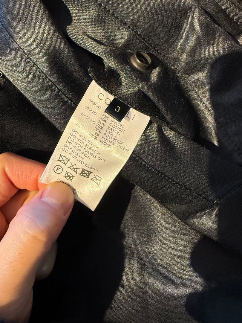 comoli コモリ　シルクナイロン　MA-1 サイズ　3