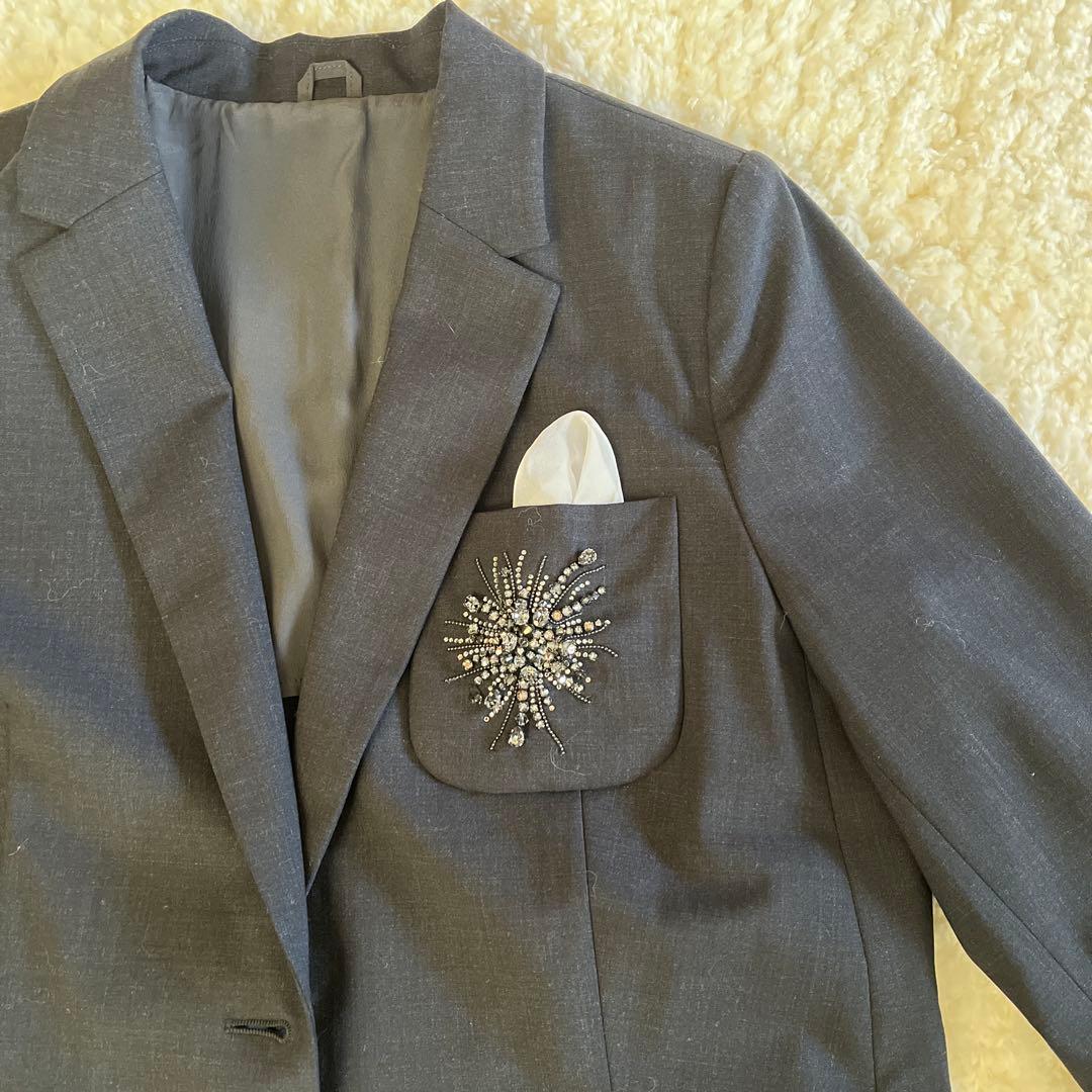 ブルネロクチネリグレー テーラードジャケット 44