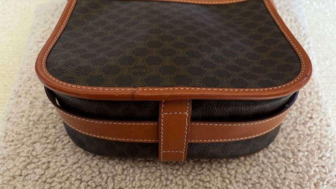 CELINE セリーヌ ビンテージ ショルダーバッグ マカダム柄