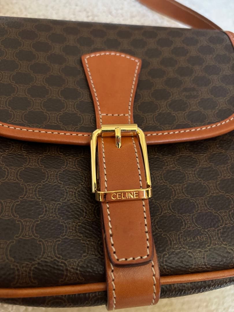 CELINE セリーヌ ビンテージ ショルダーバッグ マカダム柄