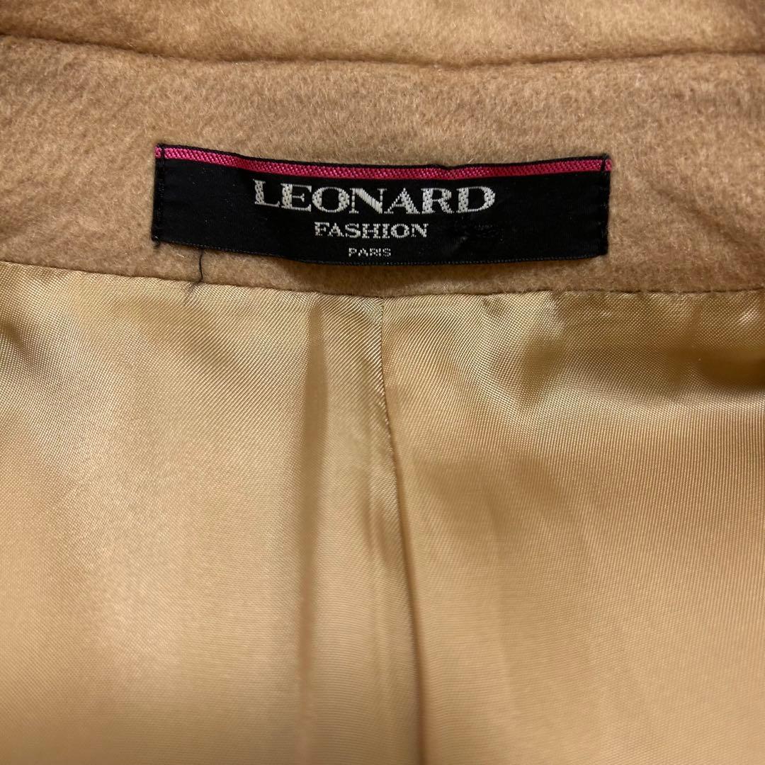 【極美品】レオナール カシミヤ100% ミンクファー ジャケット XLサイズ