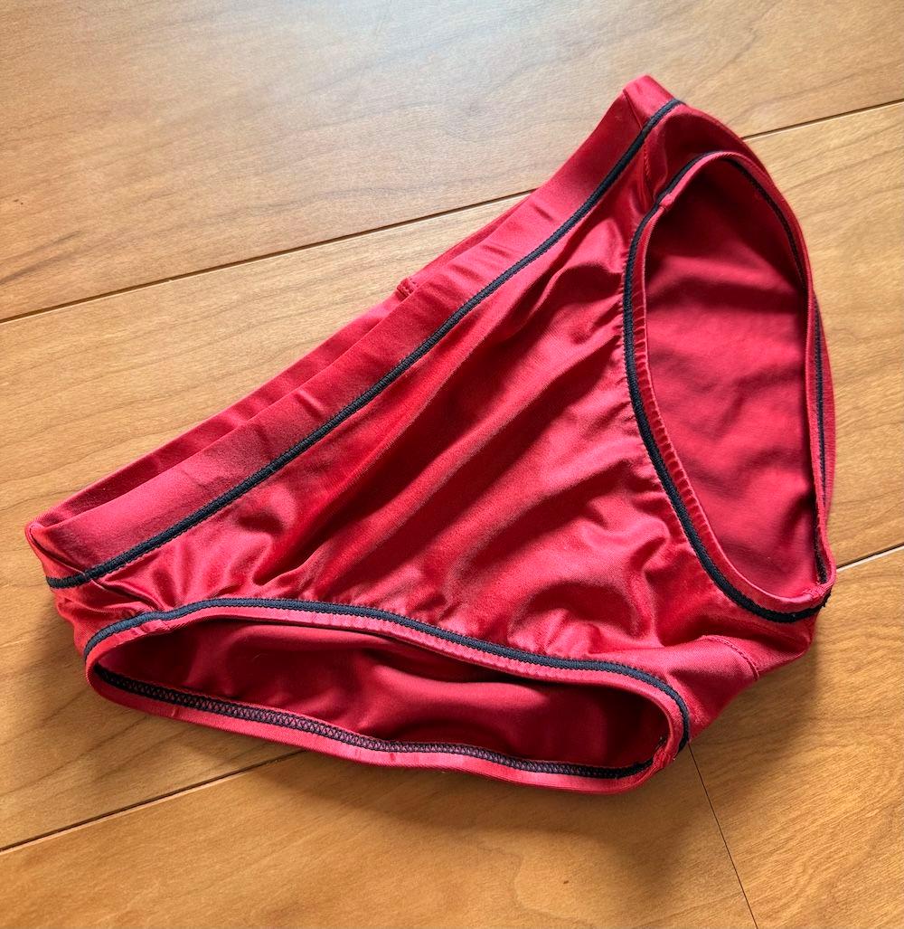 asics 初期スプラッシャーS 超光沢 レッド 140サイズ 競泳水着 競パン