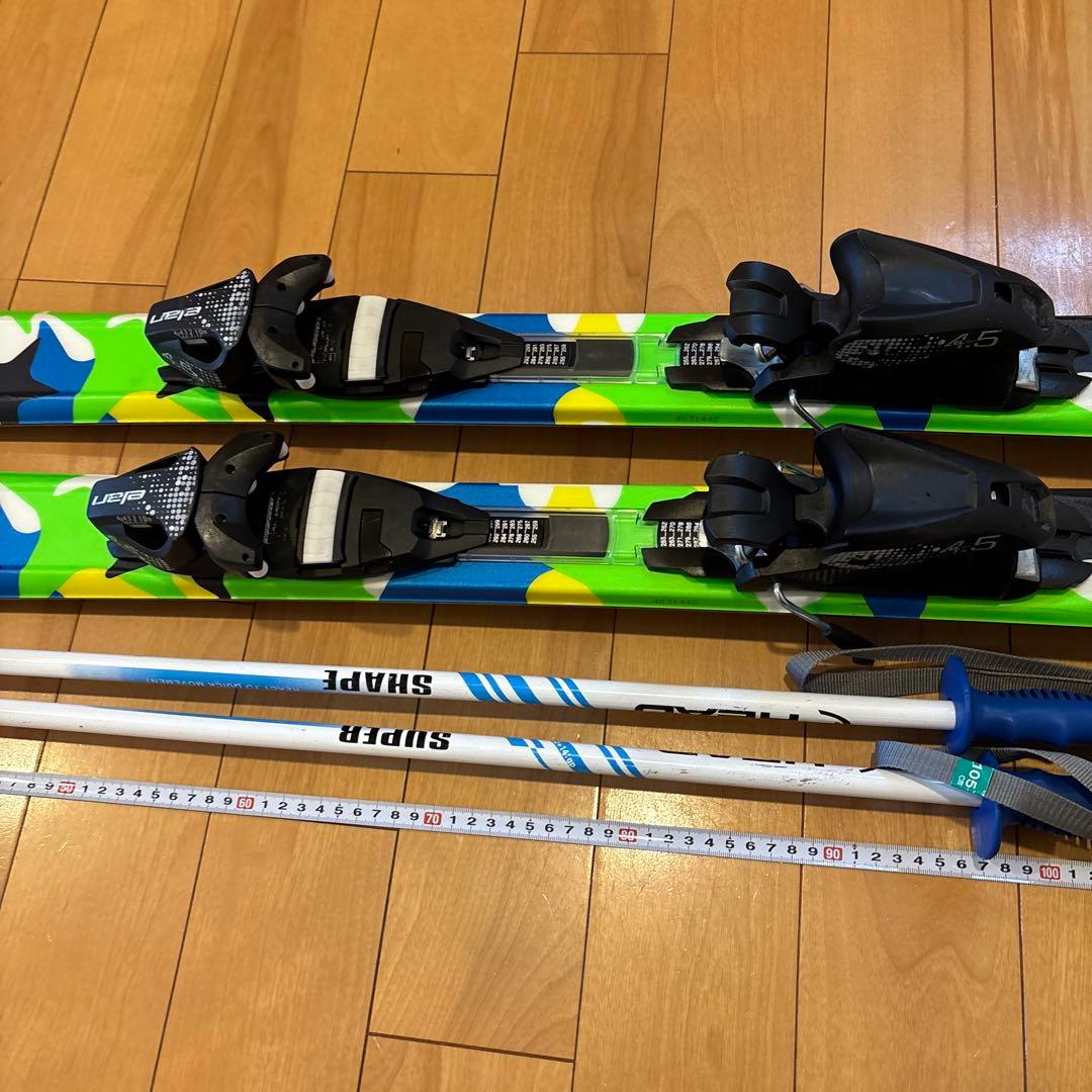 エランelan スキー板　140cm ストック付き