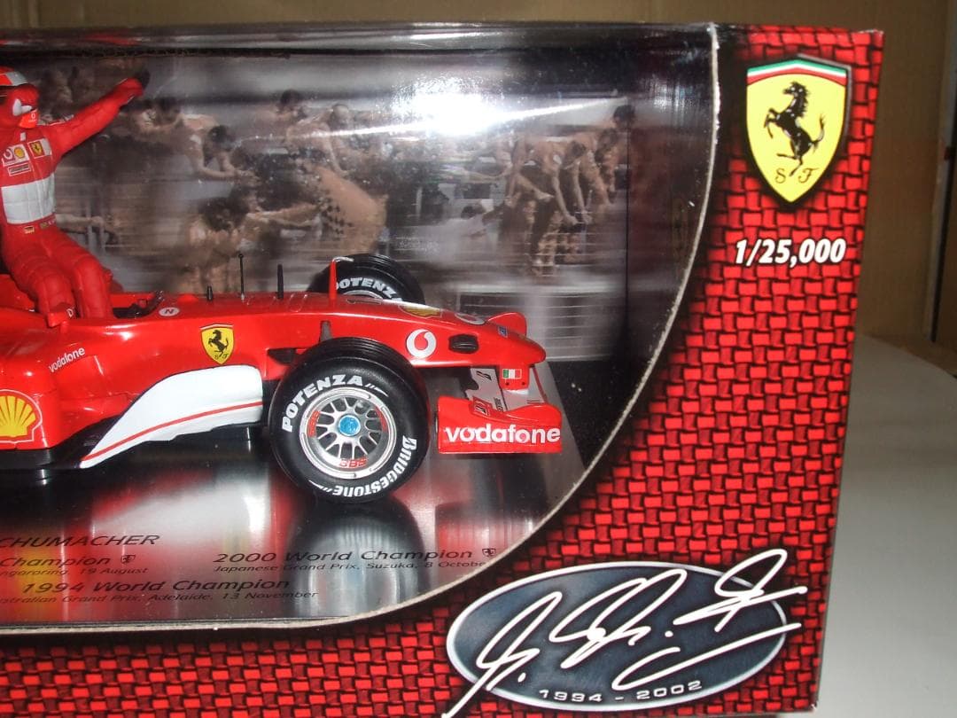 美品　ミハエル・シューマッハ　5年連続　WC　優勝記念　マテル　１／１８