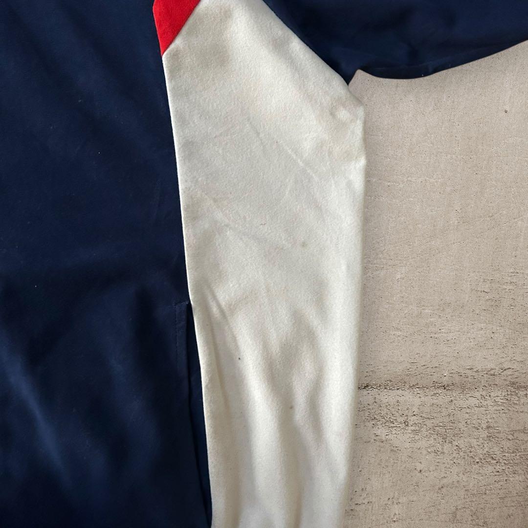 vintage80sアディダスベロアトラックジャケット刺繍ロゴトリコカラー古着