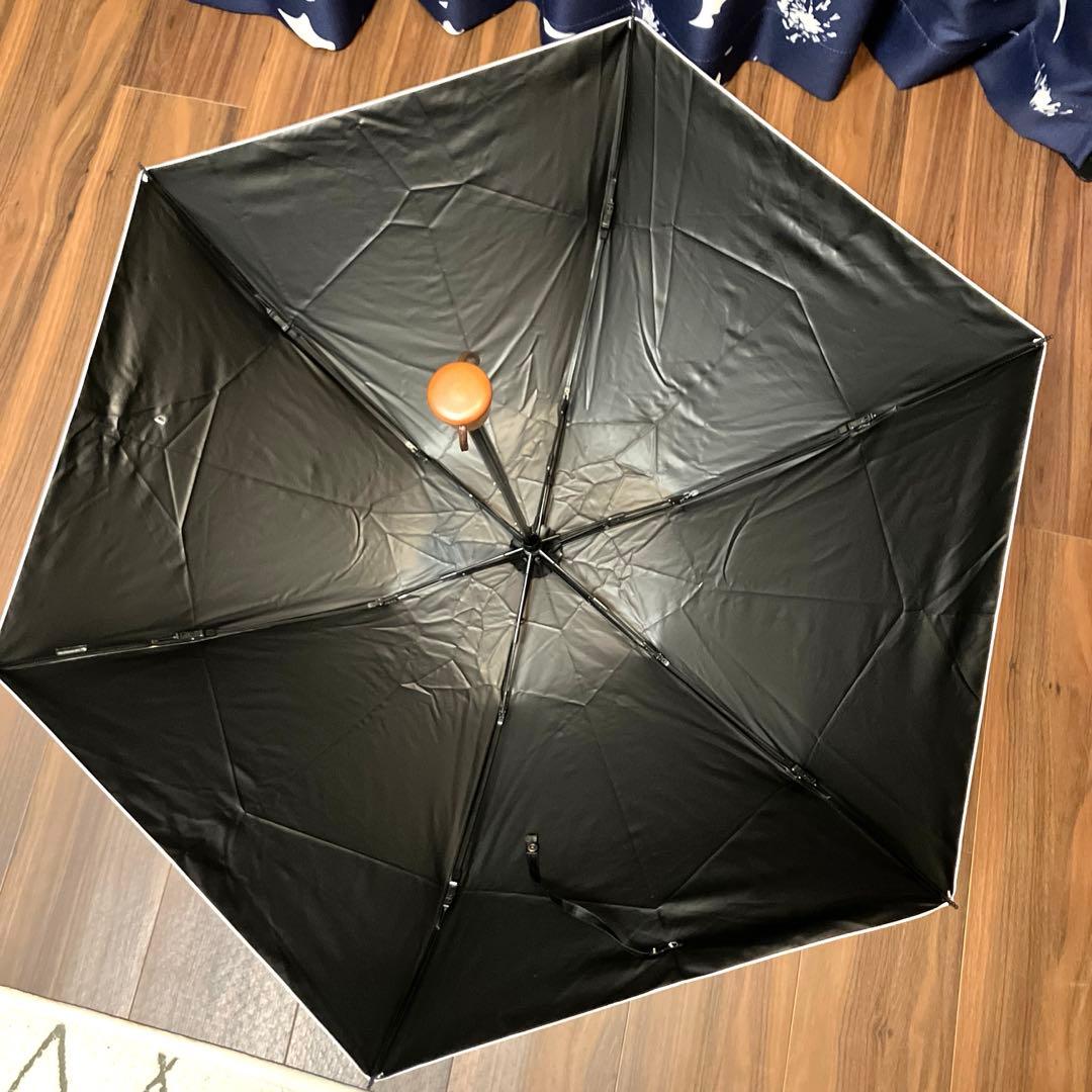 【美品】サンバリア 折りたたみ日傘 ３段折/キューブ/イエロー