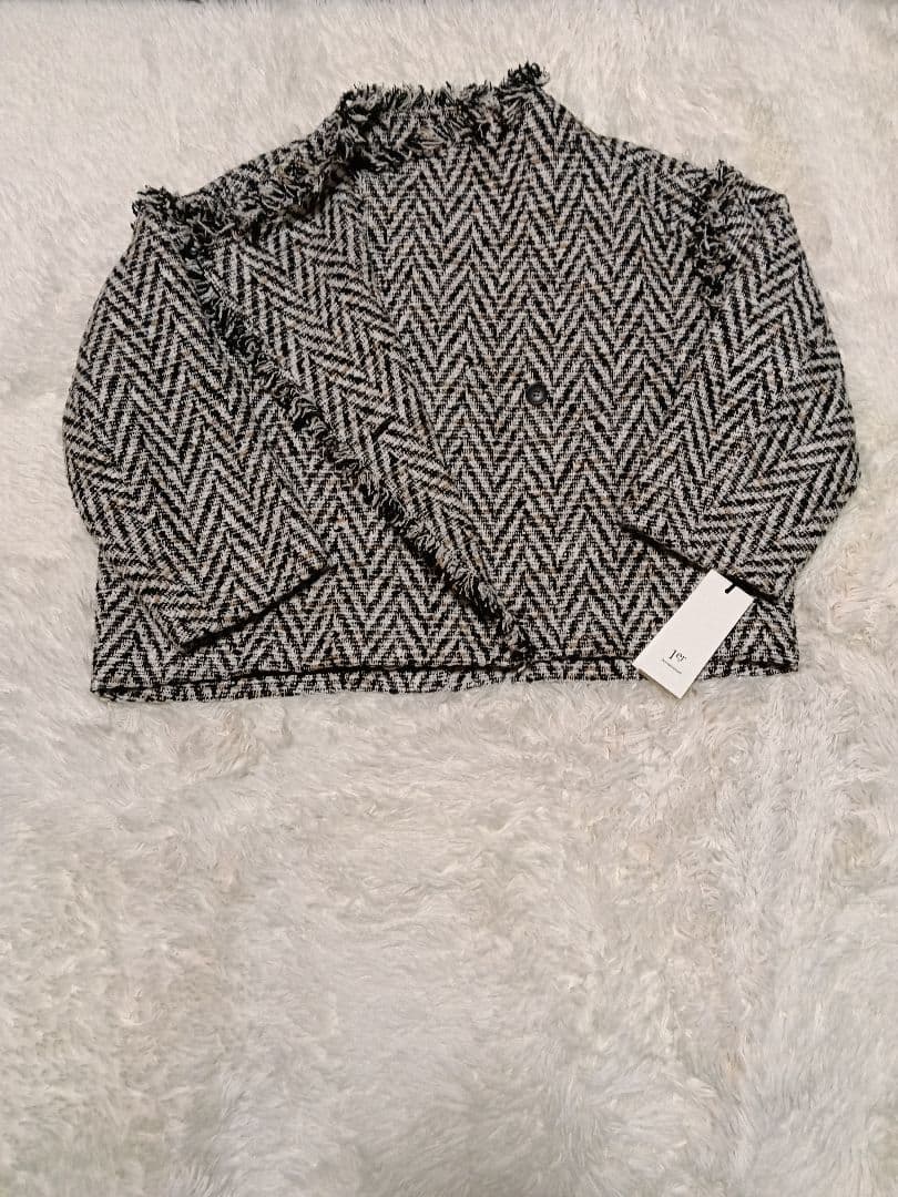 タグ付き 1erArrondissement ヘリンボーンショートブルゾン 38