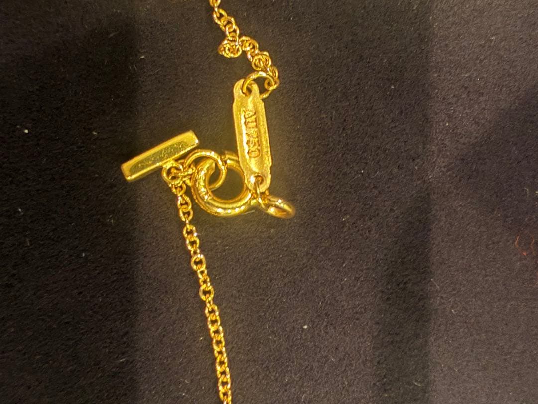 ティファニー　スマイルラージ　ピンクゴールドネックレス