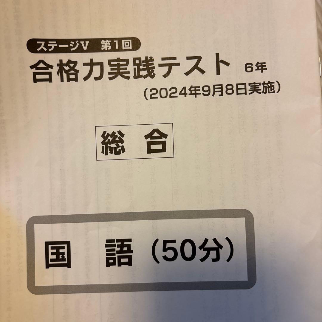 日能研　2024年　6年生　合格力実践テスト　合格力育成テスト　後期12回分