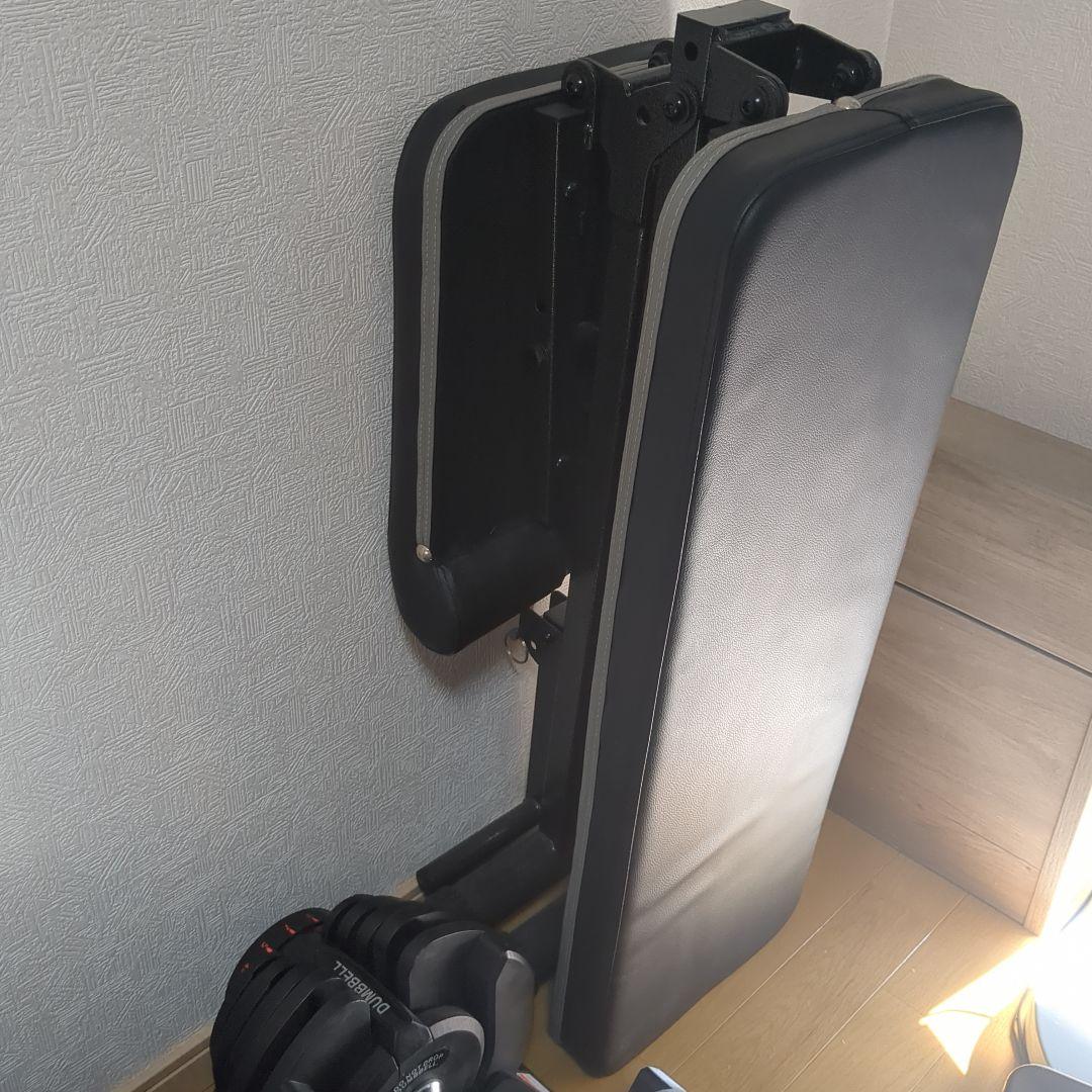 可変式ダンベル 折り畳み式ベンチ セット40kg×2個 総重量80kg