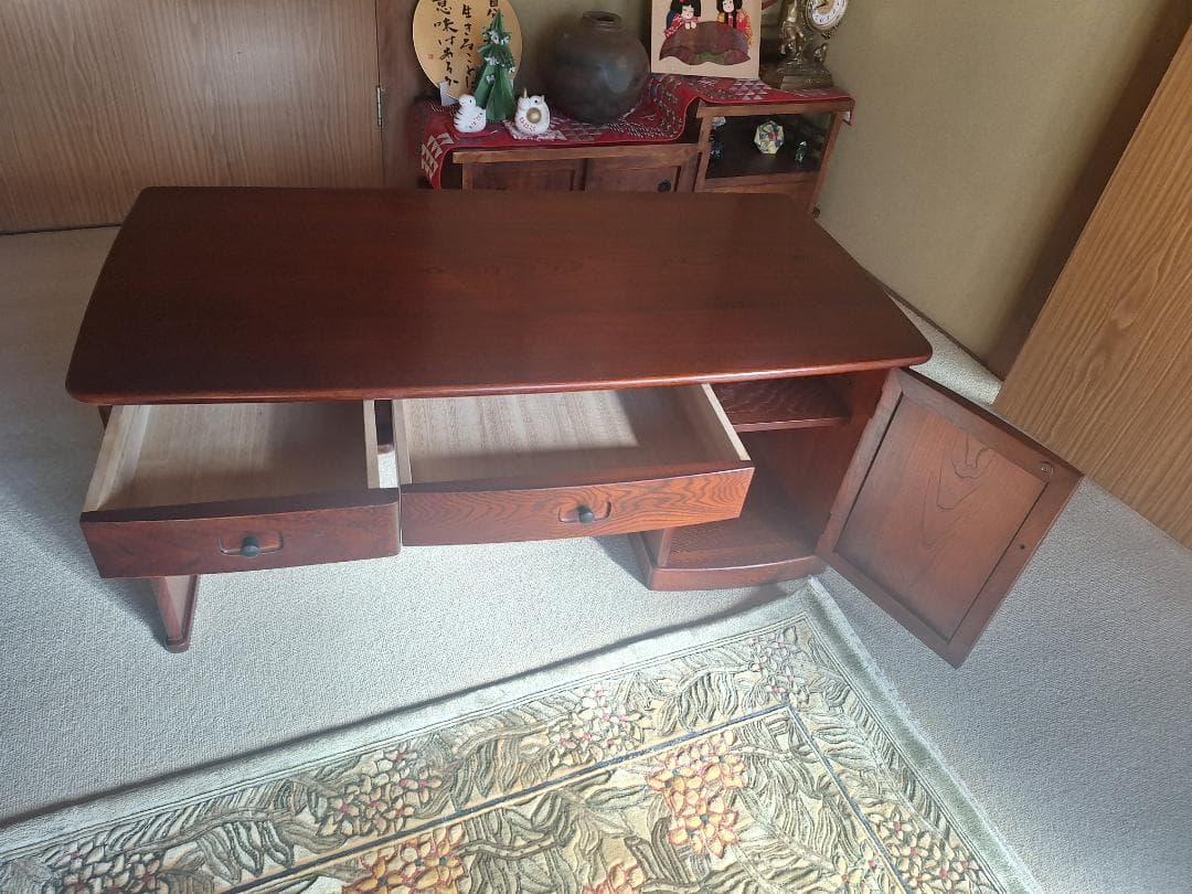 超美品！karimoku カリモクラシック A33 文机 座机 デスク テーブル