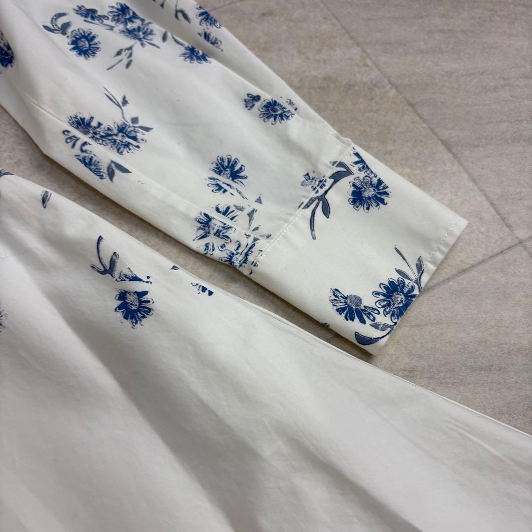 現行タグ✨ロエベ アシンメトリー 変形バンドカラーシャツワンピース 34