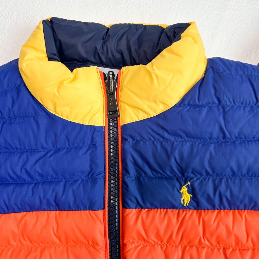 【特別価格】ラルフローレン リバーシブルジャケット 4T/110 カラーブロック