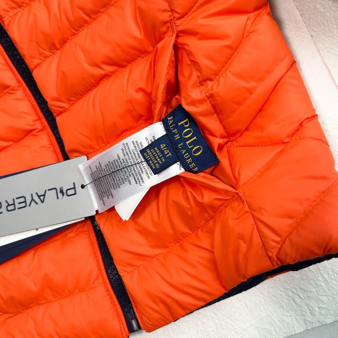 【特別価格】ラルフローレン リバーシブルジャケット 4T/110 カラーブロック