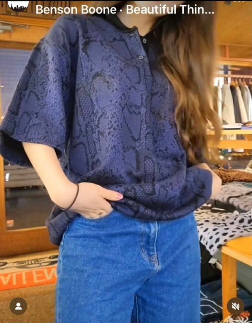 レア！wackomaria パイソン柄　ポロシャツ　2024SS M