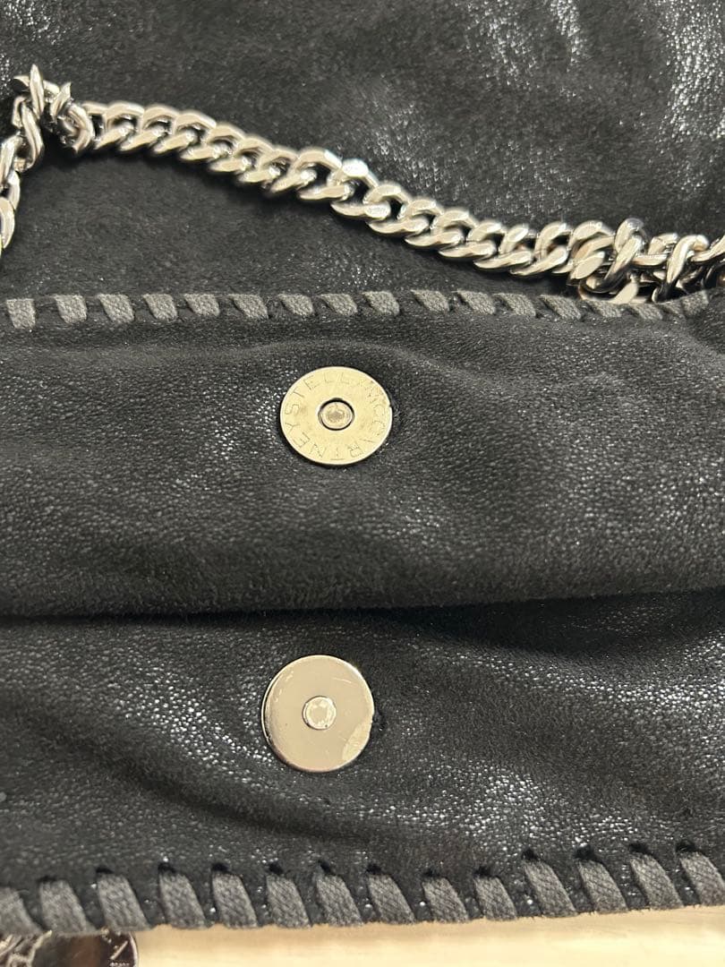 STELLA McCARTNEY ブラック　ファラベラミニ　トートバッグ
