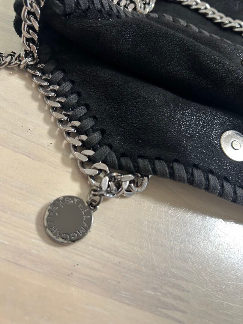 STELLA McCARTNEY ブラック　ファラベラミニ　トートバッグ