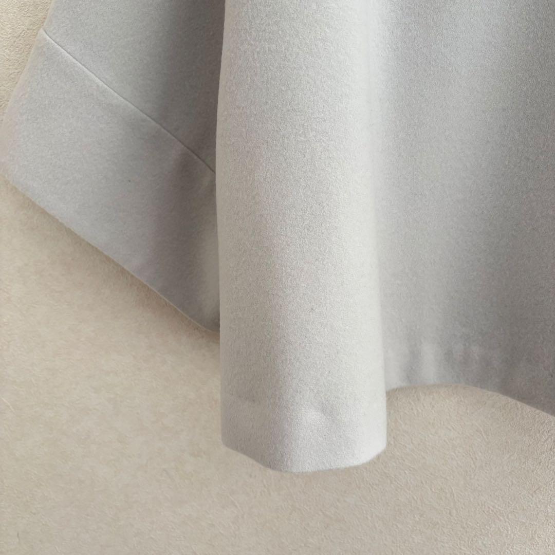 アドーア　ウール　ビーバー　ショート　コート　ノーカラー