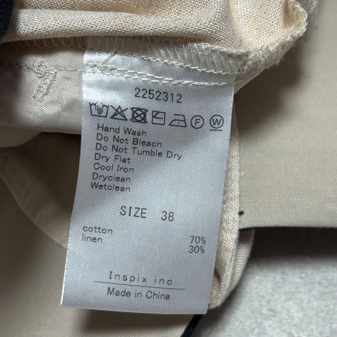 Thomas Magpie C/Linen PRINT overall 美品