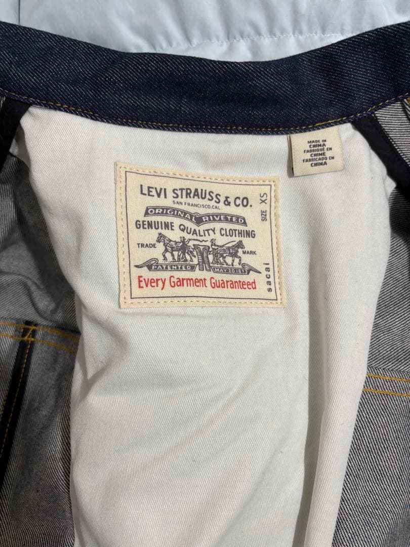 限定値下げ！sacai サカイ LEVI’S リーバイス デニムジャケット