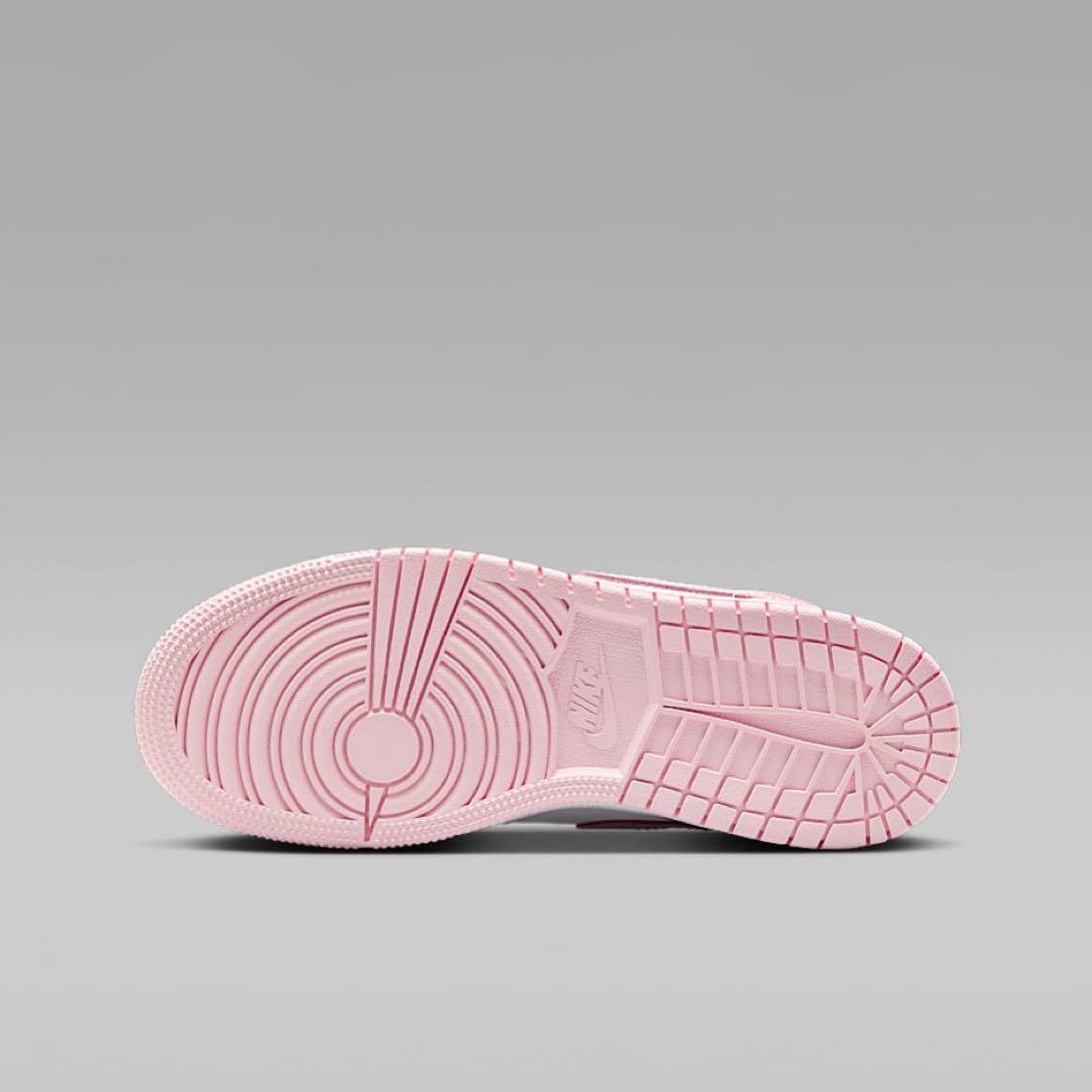 【新品23.5cm】NIKE エアジョーダン１MID GS ピンク/レッド