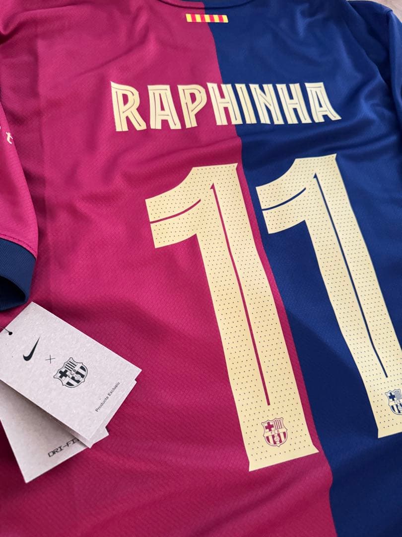 【正規品】バルセロナ ユニフォーム #11 ラフィーニャ Lサイズ