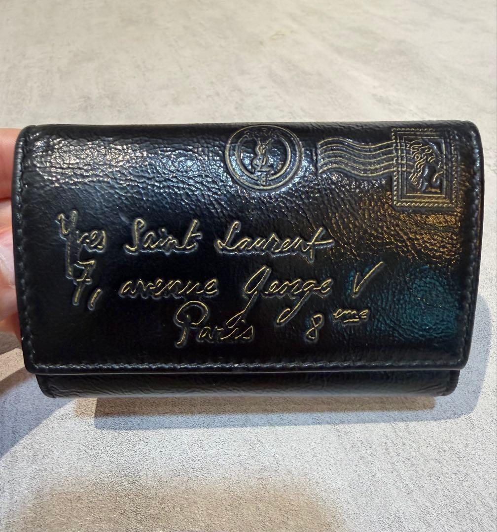 ⭐︎Yves Saint Laurent ⭐︎廃盤Y-MAIL柄 ブラックキーケース