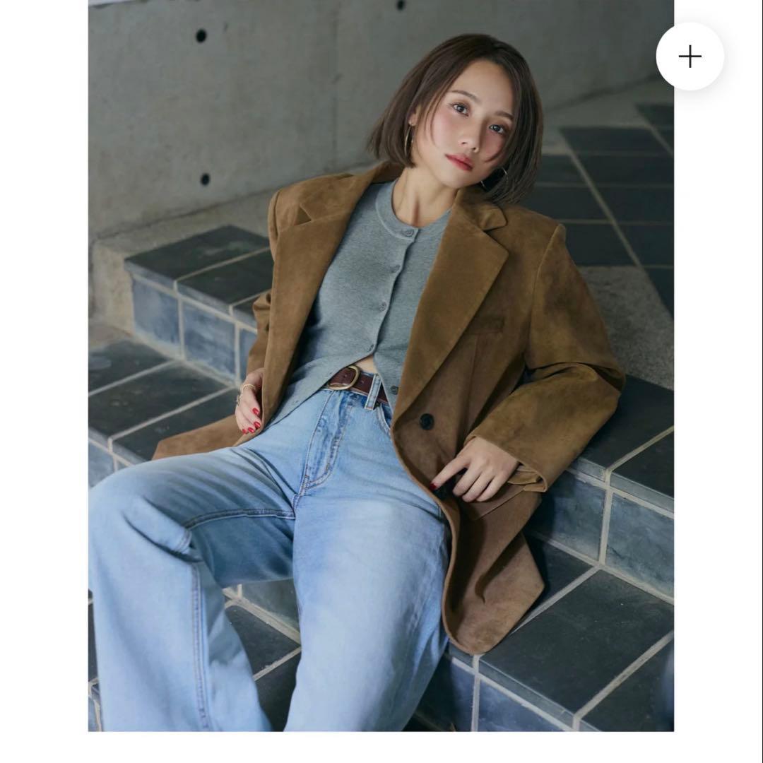 スエードオーバージャケット キャメルブラウン　Mサイズ　<新品未使用品>