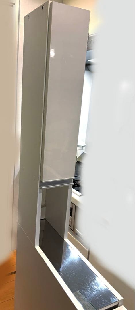 ディノス　幅15cm ホワイト キッチン収納 隙間収納　スキマ