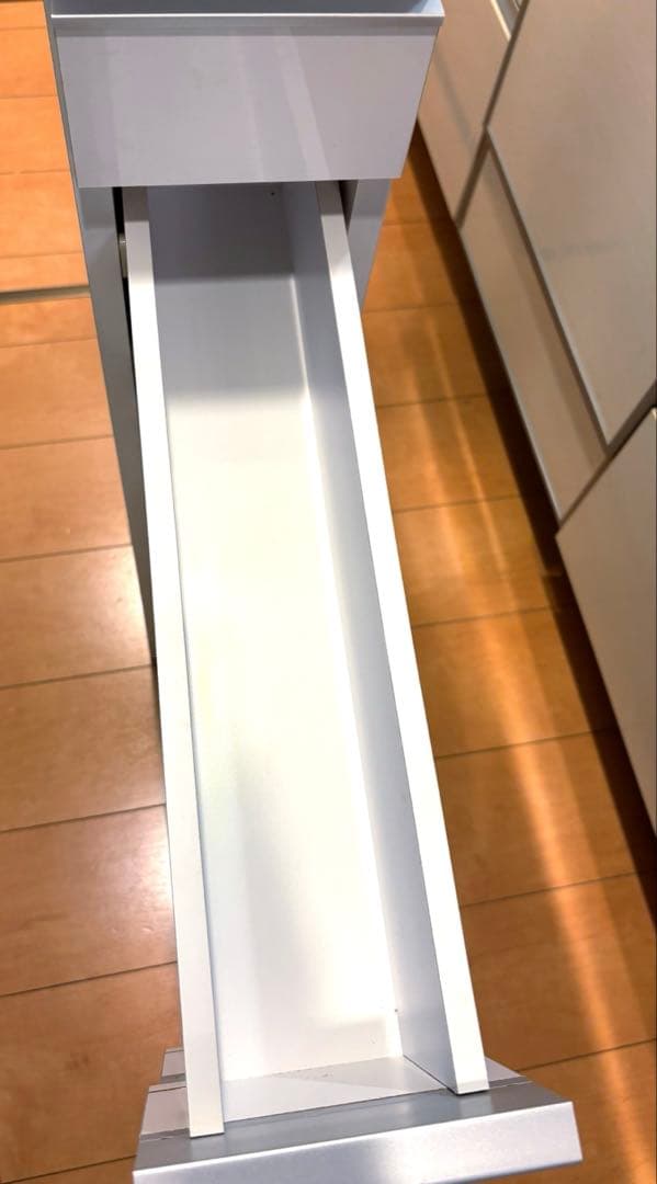 ディノス　幅15cm ホワイト キッチン収納 隙間収納　スキマ