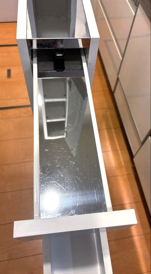 ディノス　幅15cm ホワイト キッチン収納 隙間収納　スキマ