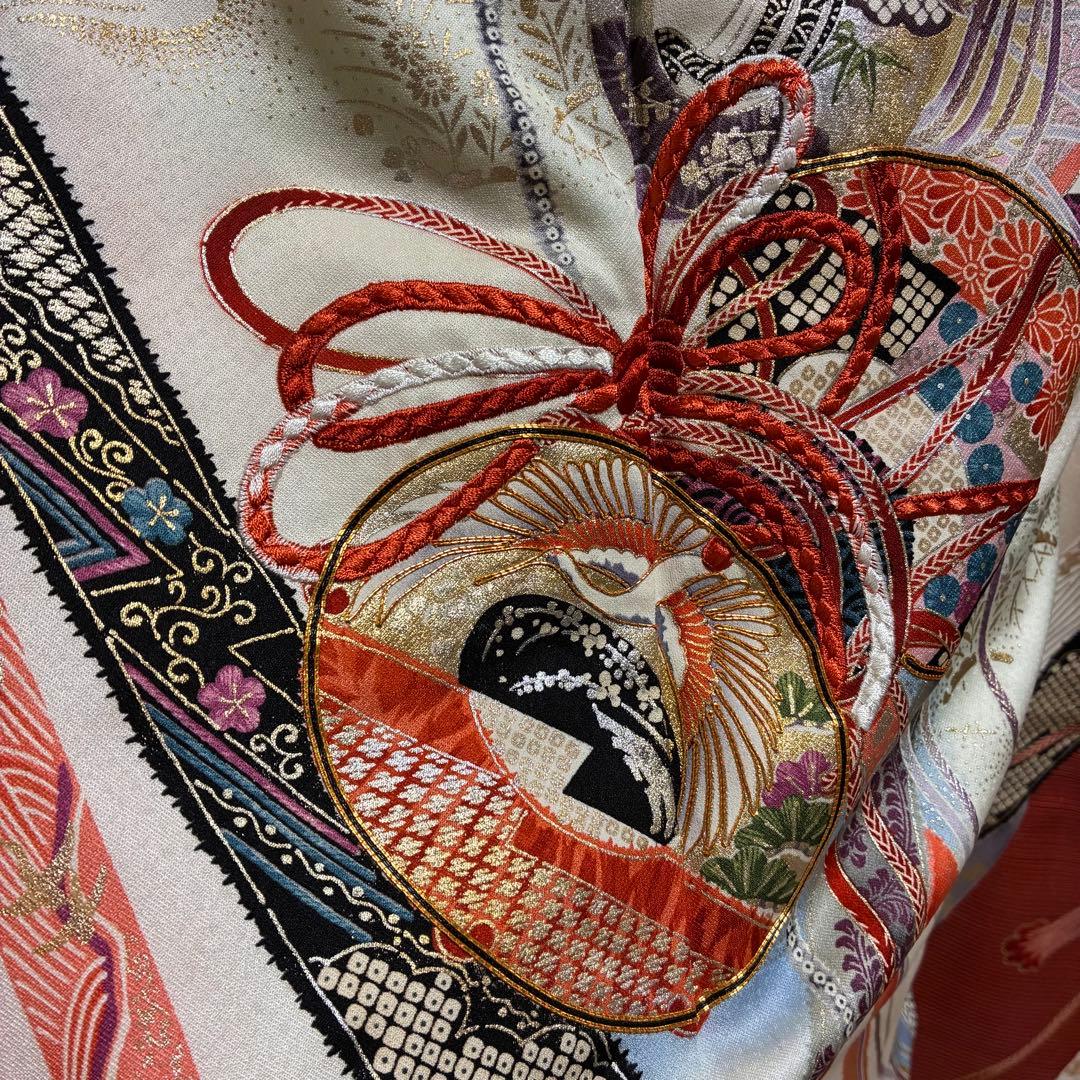 ⁂ゆう様⁂【振袖フルセット】豪華金彩金駒刺繍 御所車熨斗文様 7点セット