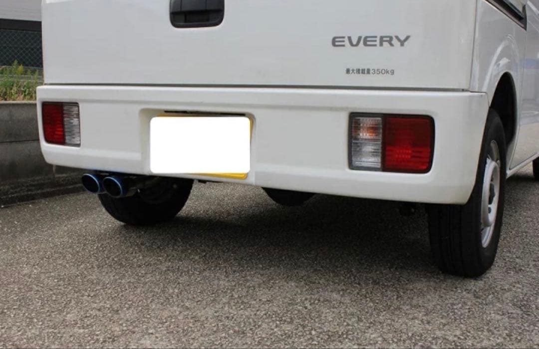 Bluefin スズキ エブリィ バンSUS 2本出しブルー　マフラー　新品