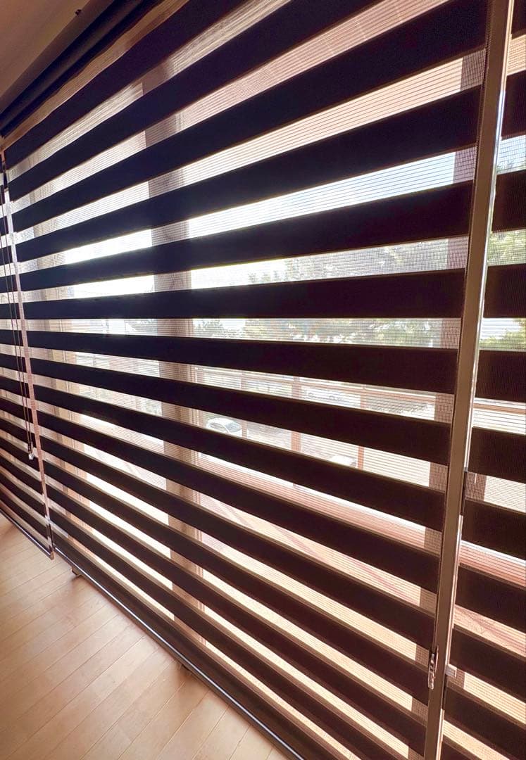 【3本セット】eeHAUS ロールスクリーン モカ W180×H210cm