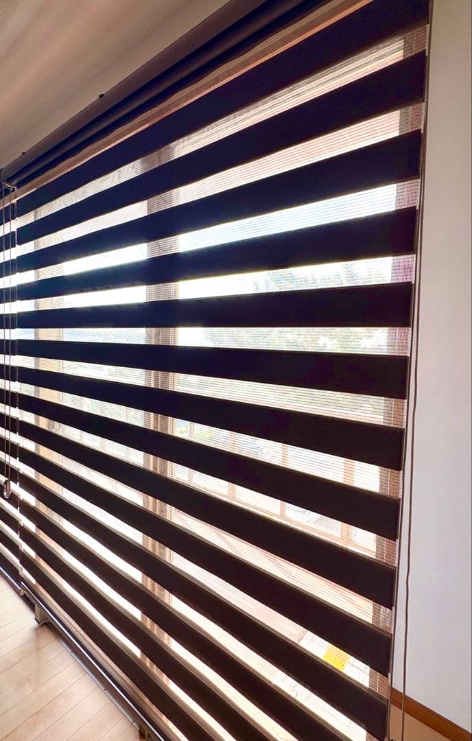 【3本セット】eeHAUS ロールスクリーン モカ W180×H210cm