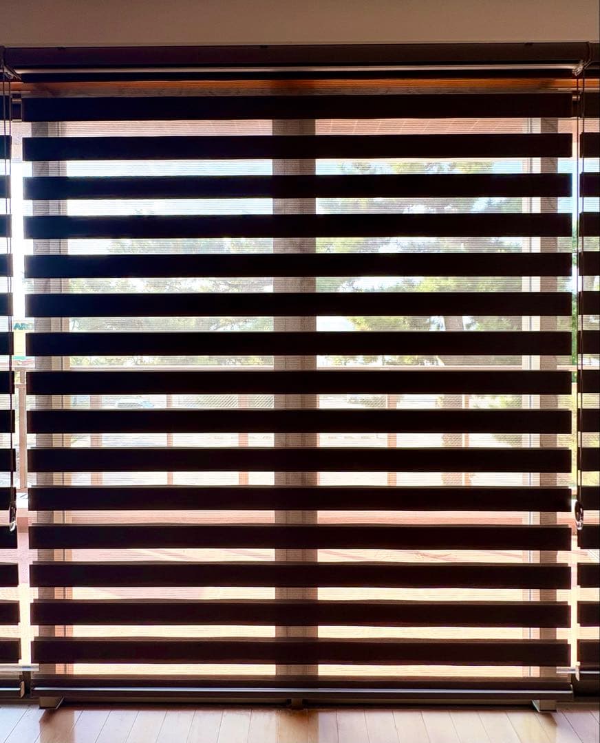 【3本セット】eeHAUS ロールスクリーン モカ W180×H210cm