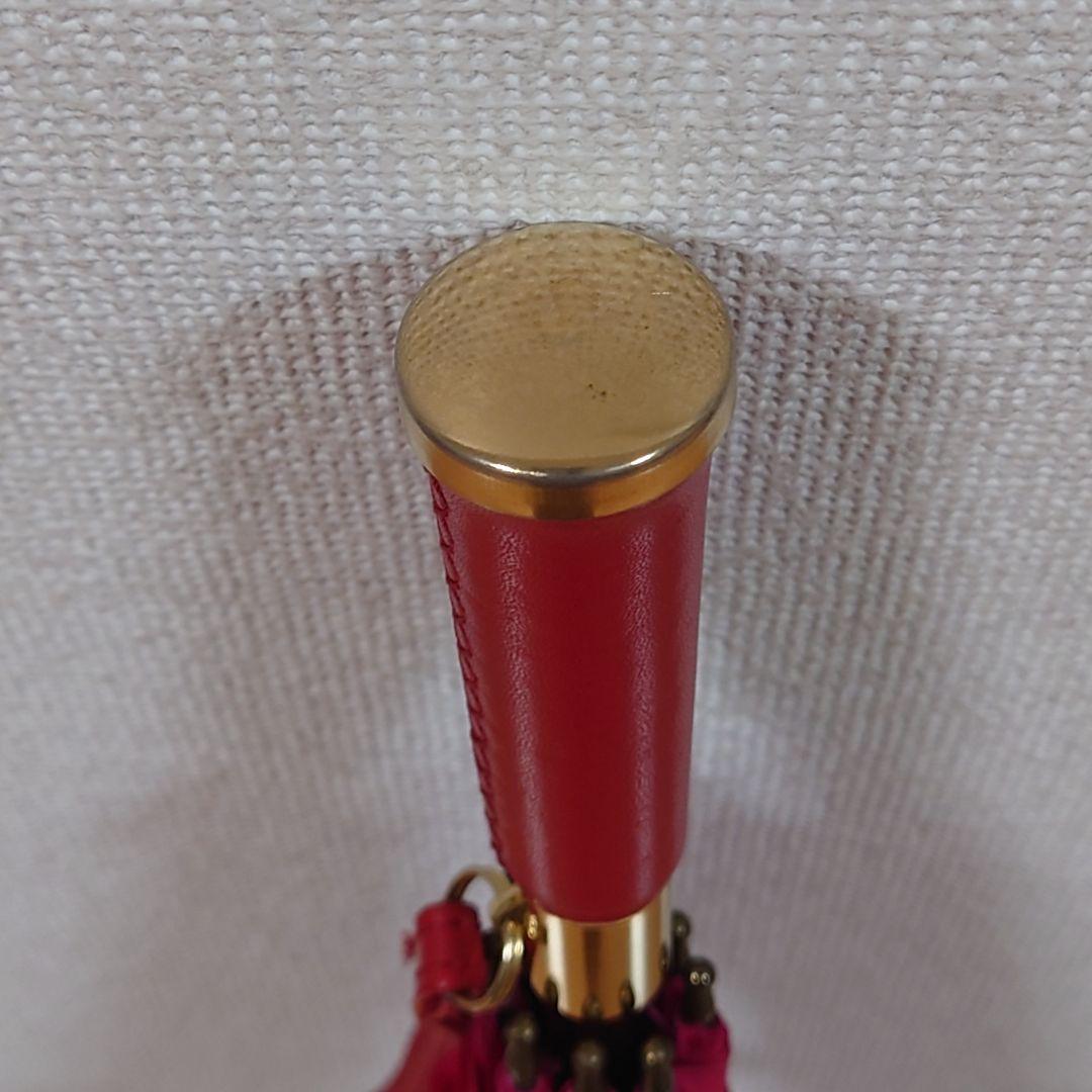 英国製高級傘FOX UMBRELLAS フォックスアンブレラレッド〜ピンク長傘