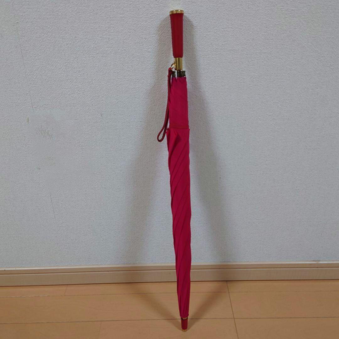 英国製高級傘FOX UMBRELLAS フォックスアンブレラレッド〜ピンク長傘