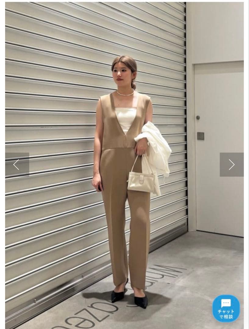 whim gazette 【インフルエンサーコラボ】ダブルフェイスサロペット