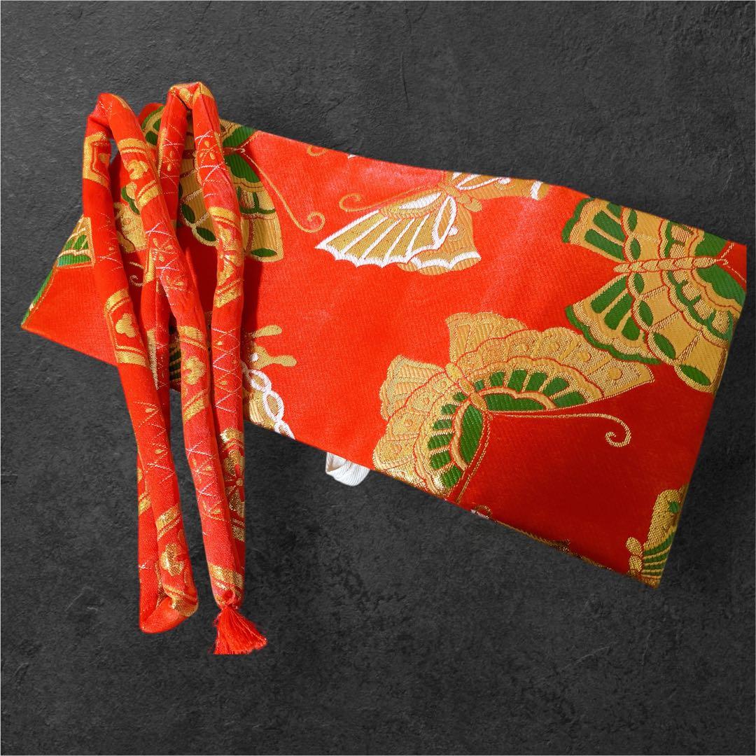 レトロ着物♡七五三　7歳　女の子　フルセット　一式　山吹色　孔雀