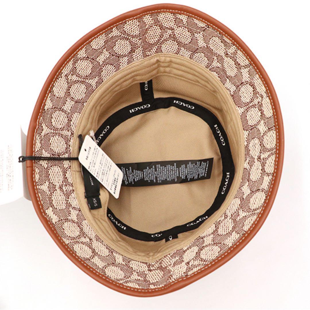 コーチ COACH バケットハット ブラウン系 シグネチャー×ミッキー 保存袋